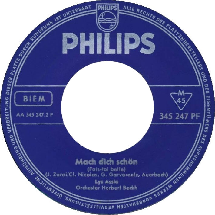 Lys Assia - Ein Schiff Wird Kommen (Im Hafen Von Piräus) 40001 Vinyl Singles Vinyl Goed / Hoes Generic