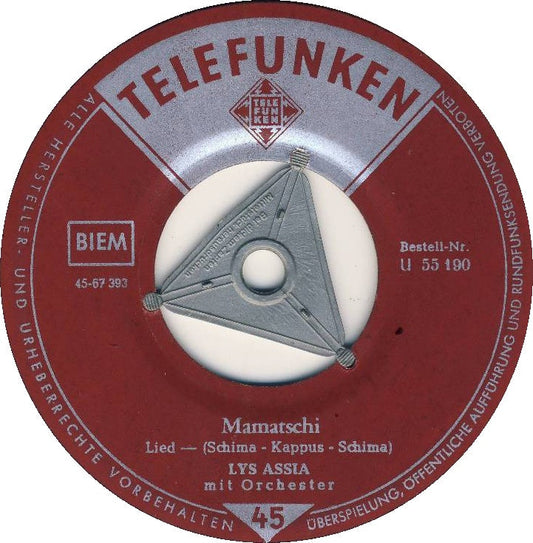 Lys Assia - Mamatschi 17555 Vinyl Singles Vinyl Goed / Hoes Generic