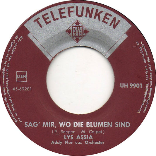 Lys Assia - Schwarze Perlen 17559 Vinyl Singles Vinyl Goed / Hoes Generic