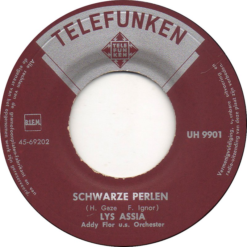 Lys Assia - Schwarze Perlen 17559 Vinyl Singles Vinyl Goed / Hoes Generic