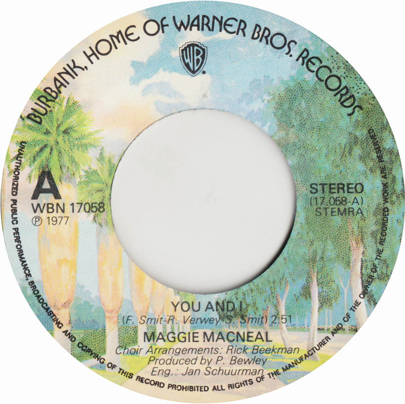 Maggie MacNeal - You And I 12073 Vinyl Singles Vinyl Goed / Hoes Goed