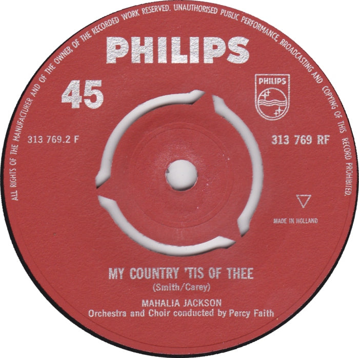 Mahalia Jackson - Onward, Christian Soldiers 31996 Vinyl Singles Vinyl Goed / Hoes Goed