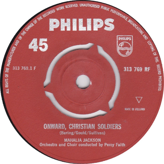 Mahalia Jackson - Onward, Christian Soldiers 31996 Vinyl Singles Vinyl Goed / Hoes Goed
