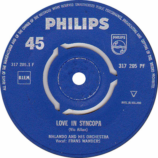 Malando And His Tango Orchestra - Love In Syncopa 33846 Vinyl Singles Vinyl Goed / Hoes Generic