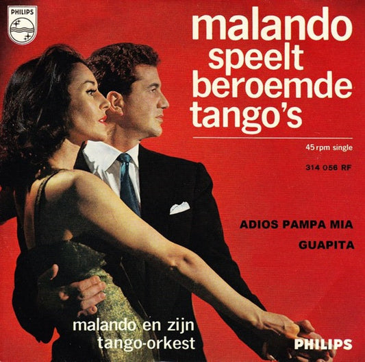 Malando En Zijn Tango-Orkest - Malando Speelt Beroemde Tango's 24129 Vinyl Singles Vinyl Goed / Hoes Goed