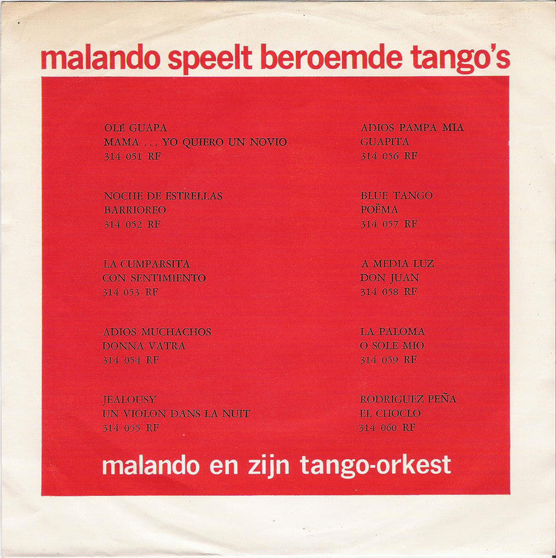 Malando und sein Tango-Orchester – Ole Guapa 16722 29182