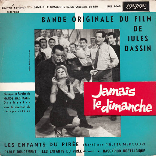 Manos Hadjidakis - Jamais Le Dimanche 42447 Vinyl Singles Vinyl Goed / Hoes Goed