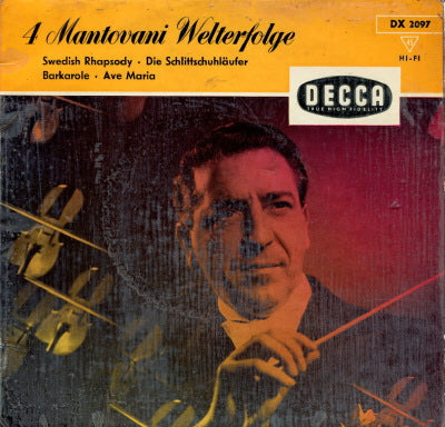 Mantovani Und Sein Orchester - 4 Mantovani Welterfolge 22785 Vinyl Singles EP Vinyl Goed / Hoes Goed