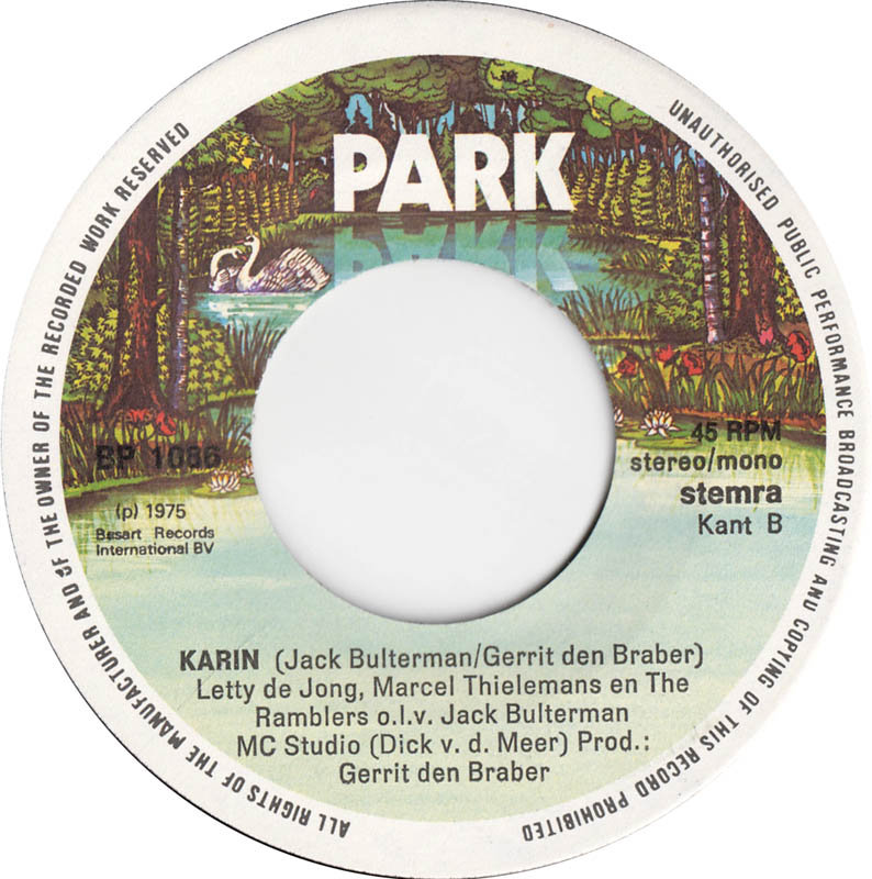 Marcel Thielemans met The Ramblers 16302 Vinyl Singles Vinyl Goed / Hoes Goed