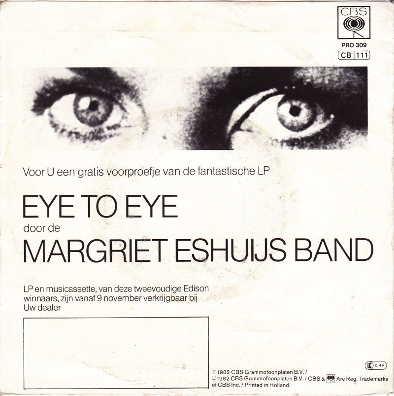 Margriet Eshuijs Band - Eye To Eye 14573 Vinyl Singles Vinyl Goed / Hoes Goed