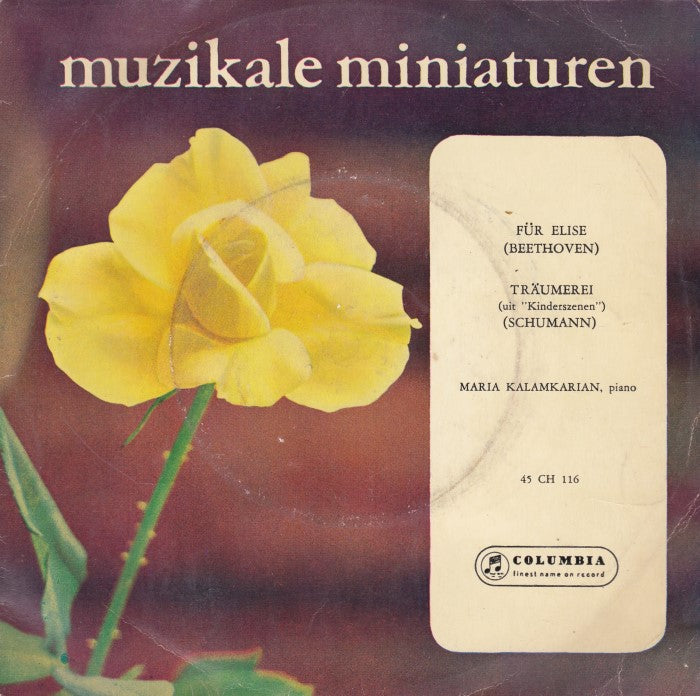 Beethoven / Schumann , Maria Kalamkarian - Für Elise / Träumerei 06475 Vinyl Singles Vinyl Goed / Hoes Goed