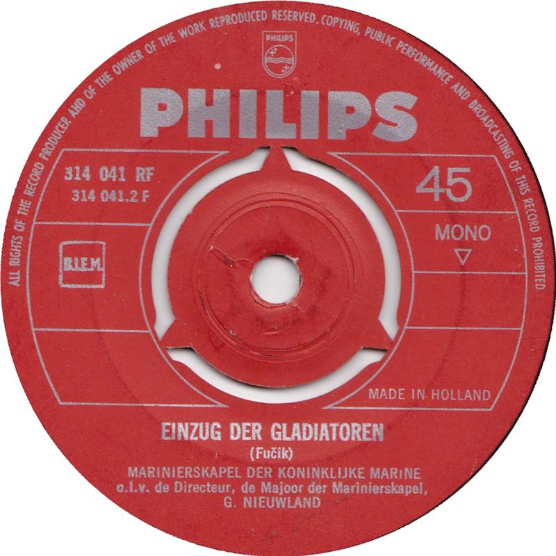 Marinierskapel Der Koninklijke Marine - Mariniers Op Mars 29230 Vinyl Singles Vinyl Goed / Hoes Goed