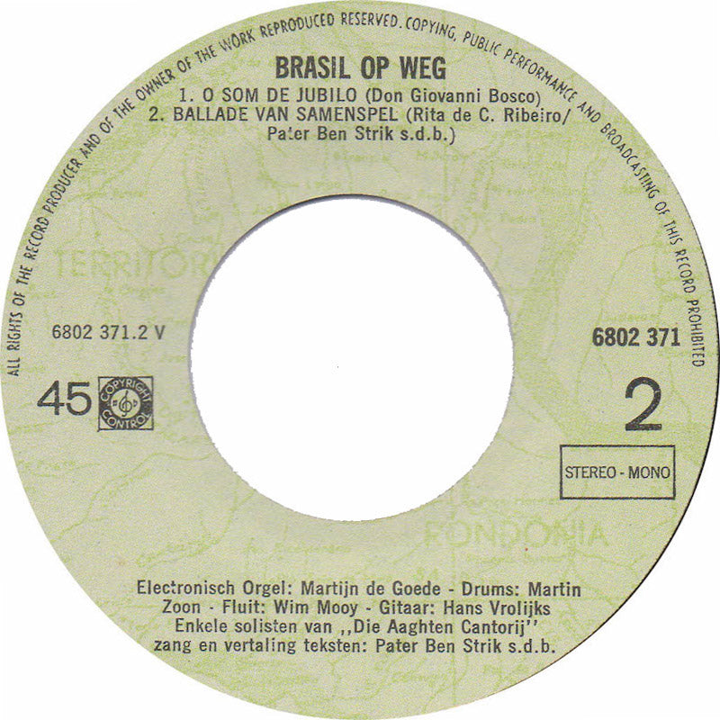 Martijn De Goede - Brasil Op Weg 10018 Vinyl Singles Vinyl Goed / Hoes Goed