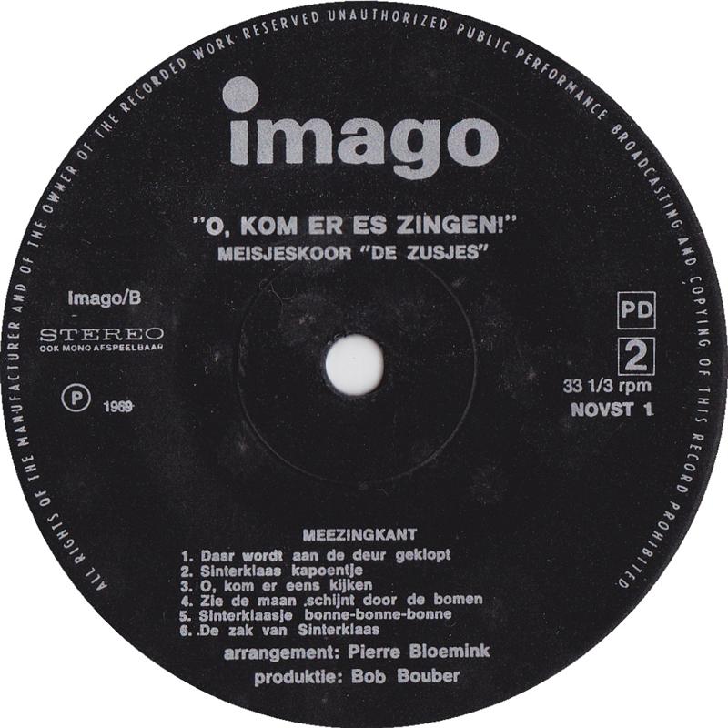 Meisjeskoor De Zusjes - O Kom Er Es Zingen 34799 Vinyl Singles Vinyl Goed / Hoes Goed