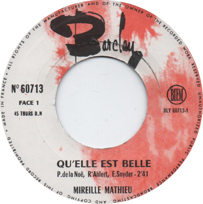 Mireille Mathieu - Qu'Elle Est Belle 29571