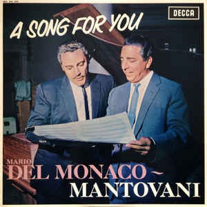 Mario del Monaco, Mantovani - A Song For You (LP) 44950 Vinyl LP Vinyl Goed / Hoes Goed