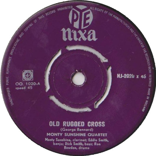 Monty Sunshine Quartet / Chris Barber's Jazz Band - Old Rugged Cross 15835 Vinyl Singles Vinyl Goed / Hoes Goed