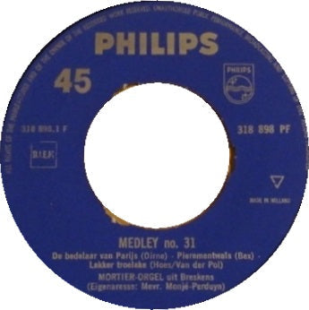 Mortierorgel Breskens - Medley No.31 24033 Vinyl Singles Vinyl Goed / Hoes Goed