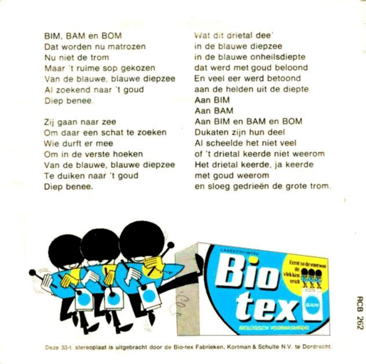 No Artist - Bim Bam Bom En De Schat Uit De Blauwe Diepzee 10314 Vinyl Singles Vinyl Goed / Hoes Goed