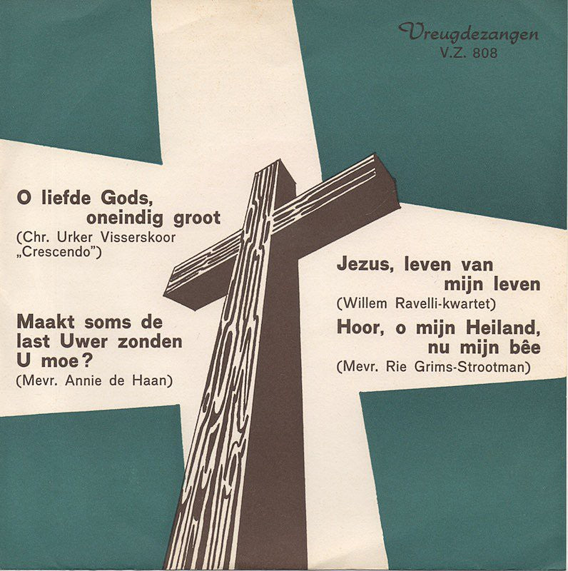 Urker Visserskoor - O Liefde Gods Oneindig Groot 17573 Vinyl Singles EP Vinyl Goed / Hoes Goed