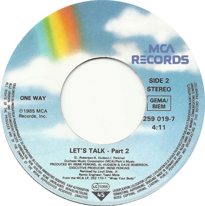 One Way - Let's Talk 29305 Vinyl Singles Vinyl Goed / Hoes Goed