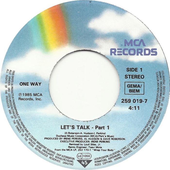 One Way - Let's Talk 29305 Vinyl Singles Vinyl Goed / Hoes Goed