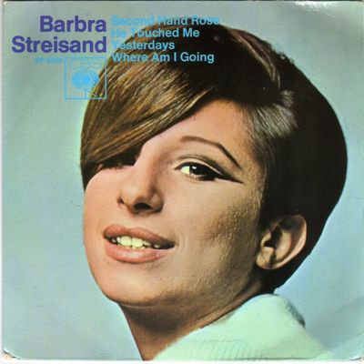 Barbra Streisand - Second Hand Rose Vinyl Singles Vinyl Zeer Goed / Hoesje Goed "VINYLSINGLES.NL"