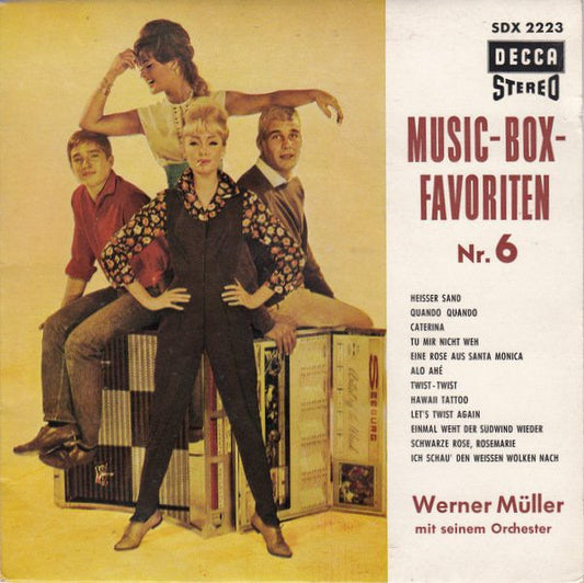 Werner Muller Mit Seine Orchester - Music Box Favoriten 6 17830 Vinyl Singles Vinyl Goed / Hoes Goed