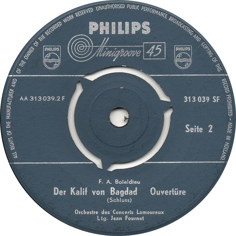 Concerts Lamoureux - Der Kalif Von Bagdad 13769 Vinyl Singles Vinyl Goed / Hoes Goed