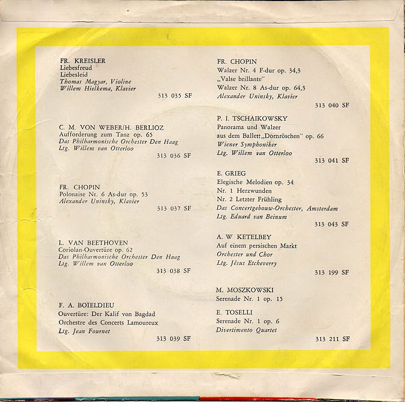 Concerts Lamoureux - Der Kalif Von Bagdad 13769 Vinyl Singles Vinyl Goed / Hoes Goed