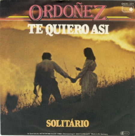 Ordonez - Te Quiero Asi 06069 Vinyl Singles Vinyl Goed / Hoes Goed