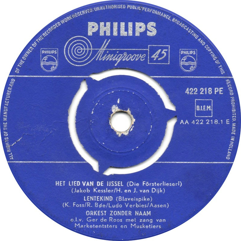 Orkest Zonder Naam - Het Lied van de Ijssel 16700 Vinyl Singles EP Vinyl Goed / Hoes Goed