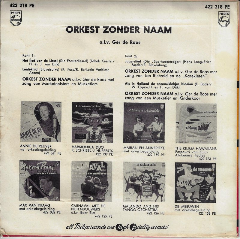 Orkest Zonder Naam - Het Lied van de Ijssel 16700 Vinyl Singles EP Vinyl Goed / Hoes Goed