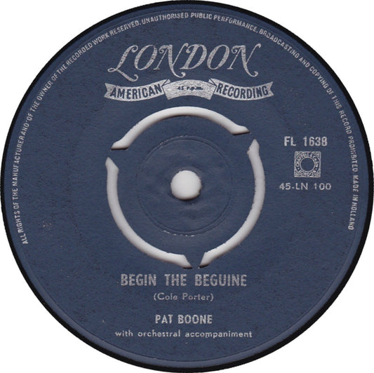 Pat Boone - Chattanoogie Shoe Shine Boy 02367 Vinyl Singles Vinyl Goed / Hoes Generic