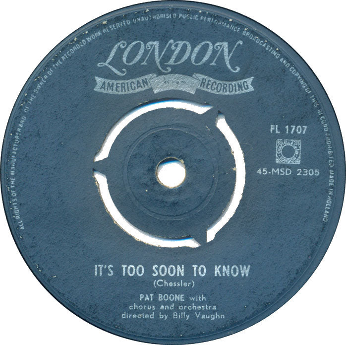Pat Boone - Es ist zu früh, um es zu wissen 23159