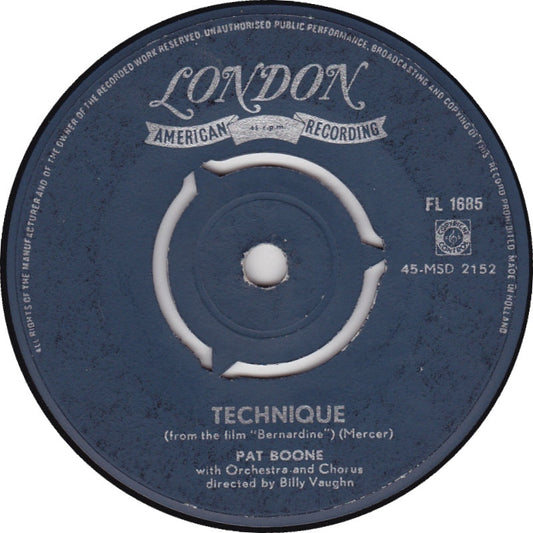 Pat Boone - Cathedral In The Pines 02365 Vinyl Singles Vinyl Goed / Hoes Generic