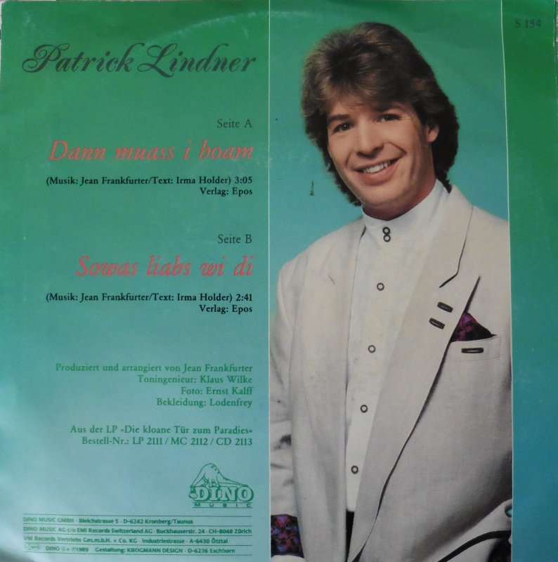 Patrick Lindner - Dann Muass I Hoam 14637 Vinyl Singles Vinyl Goed / Hoes Goed