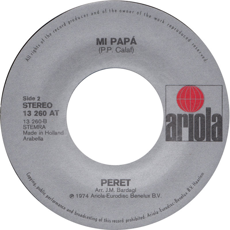 Peret - Canta Y Se Feliz 11445 Vinyl Singles Vinyl Goed / Hoes Generic