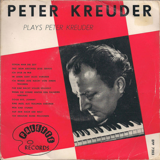 Peter Kreuder - Plays Peter Kreuder 17013 Vinyl Singles EP Vinyl Goed / Hoes Goed