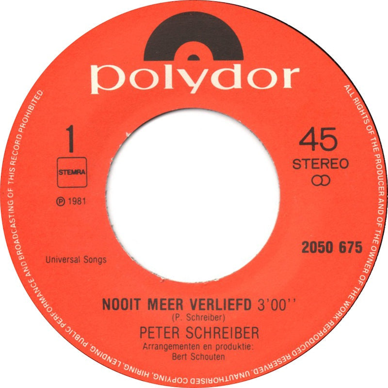 Peter Schreiber - Nie wieder verliebt 28770 14995