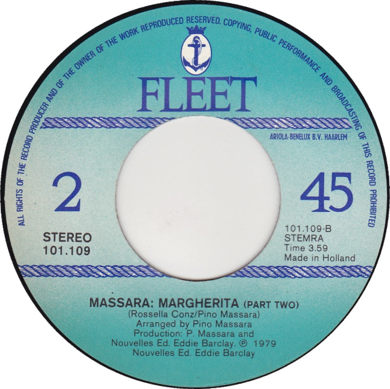 Pino Massara - Margherita 33038 Vinyl Singles Vinyl Goed / Hoes Generic