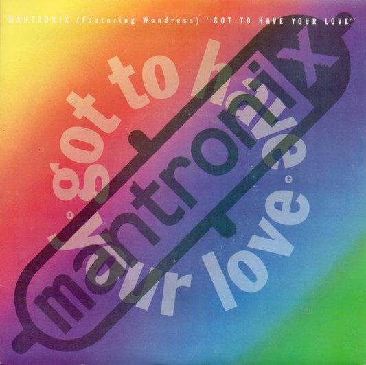 Mantronix Featuring Wondress - Got To Have Your Love 20344 Vinyl Singles Vinyl Goed / Hoes Goed