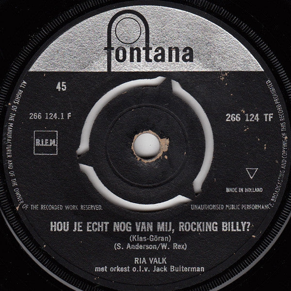 Ria Valk – Liebst du mich wirklich noch, Rocking Billy 37796 (B)