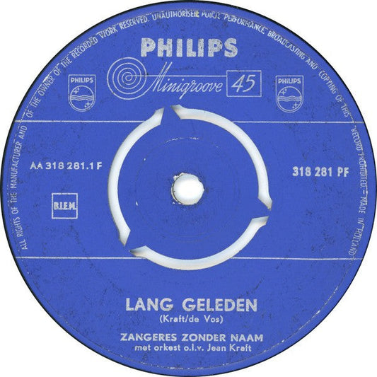 Zangeres Zonder Naam - Lang Geleden 13755 Vinyl Singles Vinyl Goed / Hoes Generic