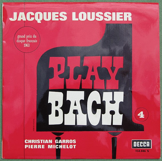 Jacques Loussier, Christian Garros, Pierre Michelot - Play Bach No. 4 (LP) 43768 Vinyl LP Vinyl Goed / Hoes Goed
