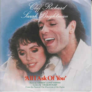 Cliff Richard Sarah Brightman Andrew Lloyd Webber - All I Ask Of You 14590 Vinyl Singles Vinyl Goed / Hoes Goed