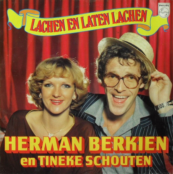 Herman Berkien En Tineke Schouten - Lachen En Laten Lachen (LP) 40810 Vinyl LP Vinyl Goed / Hoes Goed