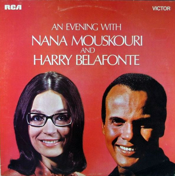 Belafonte / Mouskouri - An Evening With Belafonte / Mouskouri (LP) Vinyl LP Vinyl Zeer Goed / Hoesje Goed "VINYLSINGLES.NL"