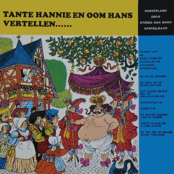 Hanny Lips En Hans Tiemeijer - Tante Hannie En Oom Hans Vertellen (LP) 43873 Vinyl LP Vinyl Goed / Hoes Goed