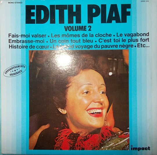 Edith Piaf - Volume 2 (LP) 44070 Vinyl LP Vinyl Goed / Hoes Goed